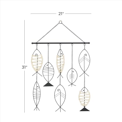 Deco 79 91830 Metal Fish Home Wall Decor Indoor Outdoor Wire Wall Sculpture thumb #5