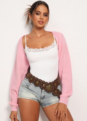 Image of Navneet Women Knit Bolero Shoulder Shrug Sweater Cropped Cardigan