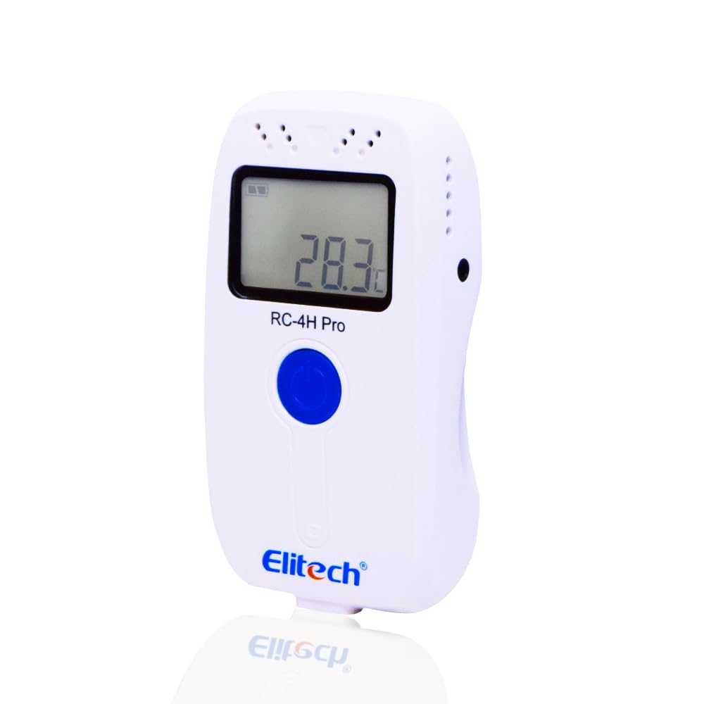 Professional Temperature & Humidity Multi Use Temperature and Humidity Data Logger (Range : -30ºC to +60ºC) for Food, Medicine Cabinets, Laboratories, | Model: Elitech RC 4HC-picture-14
