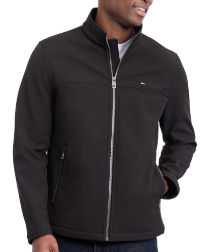 Tommy Hilfiger Herren Active Softshell Windbreaker Jacke, schwarz, XL – Ansicht 5