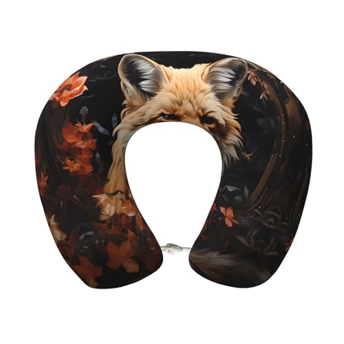 Almohada cuello en U espuma viscoelástica viaje lavable miniatura 1