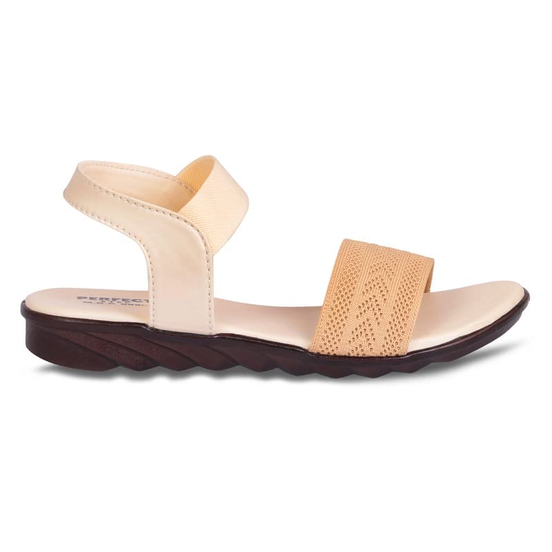 Image of Womens Stylish Fashion Fancy & Office wear Sandals, Comfortable Casual Open Toe Flats Slipper for Women's /Girls, Durable Design, Suitable for Summer & Winter, Wedges Sizes 3UK - 8UK