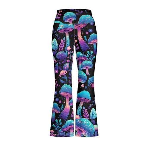 Pantalones acampanados de hongos cómodos que estilizan la silueta