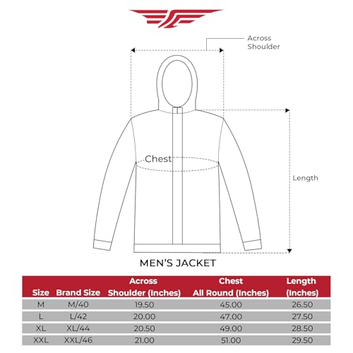 Image of Red Tape Polyester Hooded Standard Length Jacket For Men | Padded & Detachable Hood | Enhanced Comfort