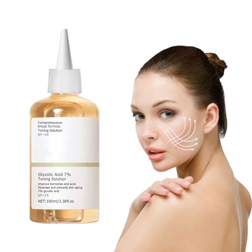 Nmbol Glycolic Acid 7% Toning Resurfacing Solution 100ML,Tónico De Ácido Glicólico Para Rostro,Ordinary Acido Glicolico,Mejora las Imperfecciones Cutáneas y Repara la Piel