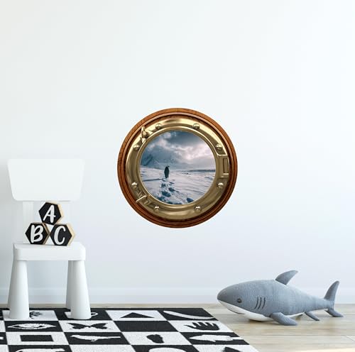 Vinilo Decorativo Pared Pinguino Redondo 12x12 in miniatura 2