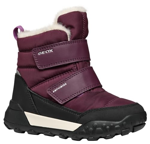 Geox J TREKKYUP Girl B AB Snow Boot, Bordeaux, 39 EU