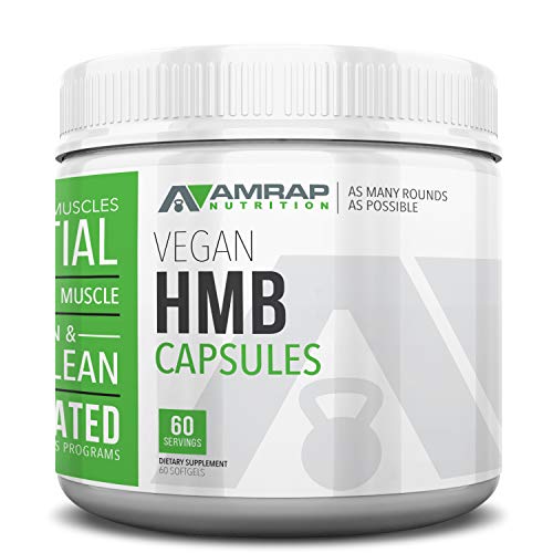 AMRAP Nutrition Vegan HMB Capsules, 750mg, WADA Compliant, Athlete Approved (60 Servings)