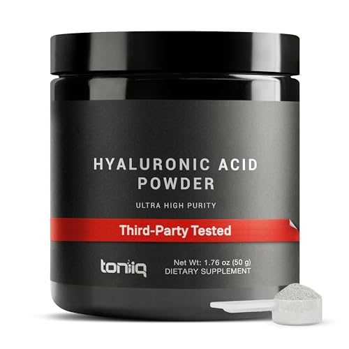 Ultra Purified Bioavailable Hyaluronic Acid Powder for Deeper Skin Hydration 250 mg with Vitamin C for Enhanced Absorption 180 Servings