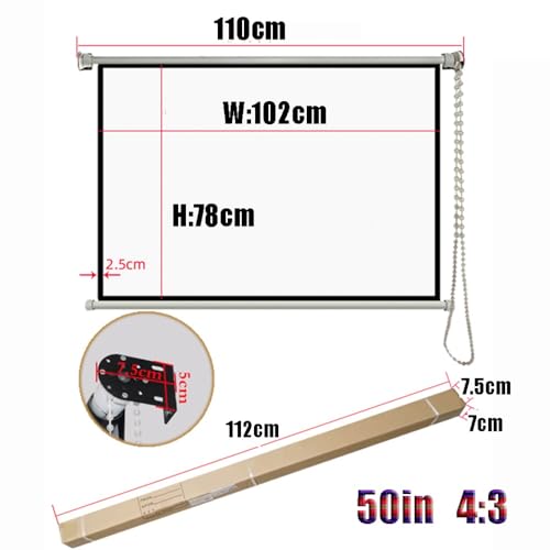 Pantalla manual para proyector 50'' 4:3 miniatura 6