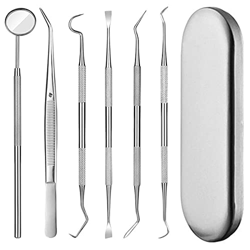 Cura Dei Denti Set Dentale 5 Pulizia Denti Rimozione Tartaro Sonda - Foto 2