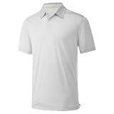 Golf Shirts for Men Dry Fit Performance Casual Collared Mens Golf Polo Shirts Moisture Wicking 4 Way Stretch Short Sleeve Striped Polo Shirts for Men, L