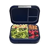 Bentgo® Modern - Leak-Resistant, Versatile 4-Compartment Bento-Style Lunch Box, Ergonomic Design with Matte Finish, Ideal for On-the-Go Balanced Eating for Adults and Teens - BPA-Free (Navy)