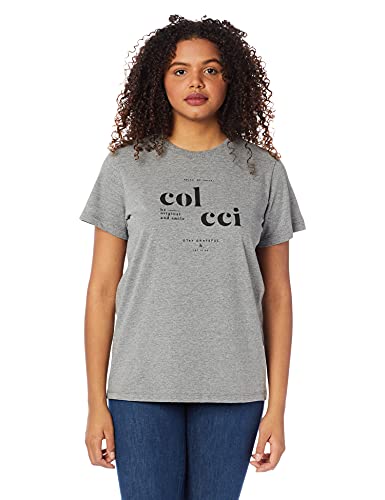 Camiseta Estampada, Colcci, Feminino, Mescla, P