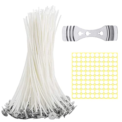 Kerzendochte für Kerzen 15cm, Kerzendocht 100 Stück Kerzen Dochten, Dochte für Kerzen für die Kerzenherstellung, Kerze DIY Cover