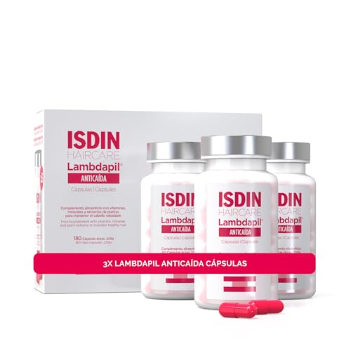 Pack 3x Lambdapil Anticaída Cápsulas, 60 Cápsulas, 15% de descuento, Complemento Alimenticio para...