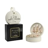 COLLECTIVE HOME - Skyline Jewelry Case, Jewelry Box for Travel, Detachable Handle, Personalized Accessory Organizer, Gift for Fashion-Forward Women and Teens (Chiago)