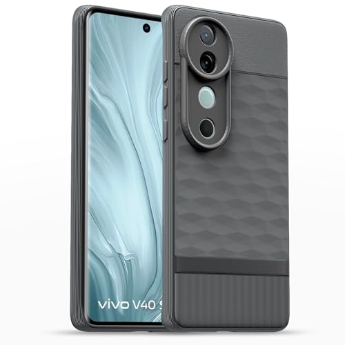 Image of Outlouders Back Cover for Vivo V40 5G / V40 Pro 5G / T3 Ultra 5G | Full Camera Protection | TPU Soft Flexible Shockproof Bumper Case (Grey)