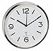 Produktbild TFA Dostmann Analoge Funk-Wanduhr, 60.3535, mit Nachtbeleuchtung, leises Uhrwerk mit Sekundenzeiger, weiß/Silber, L 253 x B 253 x H 42 mm