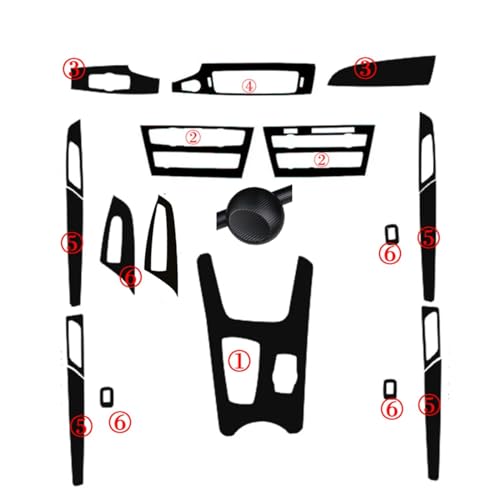 Autocollants carbone pour BMW X3 F25 protège panneau de commande