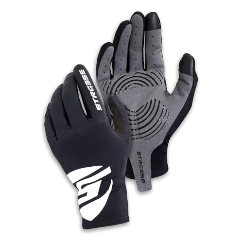 STRASSE Racing Gloves Simulator Racing Driving Steering Wheel Controller Black XL