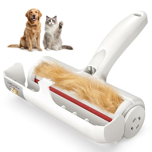 ORDORA Pet Hair Removal Tool: Reusable Lint Roller for Pet Hair - Portable Pet Hair Remover - Dog...