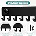 Imagen de bayidun 2 Pcs Colgador Llaves Pared Negro