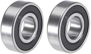 sourcing map 6203-2RS Deep Groove Ball Bearings 17mm x 40mm x 12mm Double Sealed Chrome Steel P5(ABEC5) 2pcs