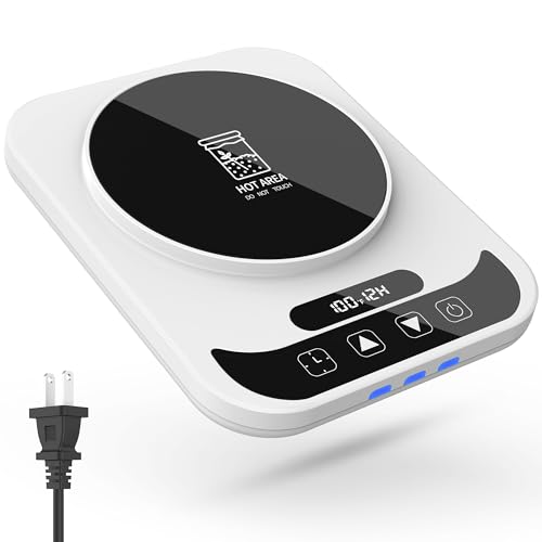 Calentador de masa madre, calentador de masa agria mejorado (21.1-37.8 °C), control de termostato preciso de -17.2 °C, calentamiento automático, temporizador de 12 horas, perfecto para hornear en casa