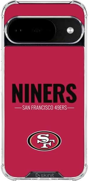 Skinit Clear Phone Case Compatible with Google Pixel 10 - Officially Licensed NFL San Francisco 49ers Design