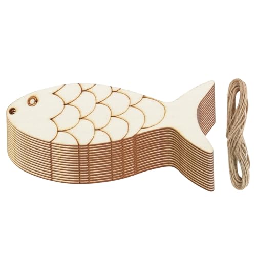 kowaku 30 di Legno Non Finite E Multifunzionali per Regali di Natale, Lavoretti, Articoli per Feste E Pittura.