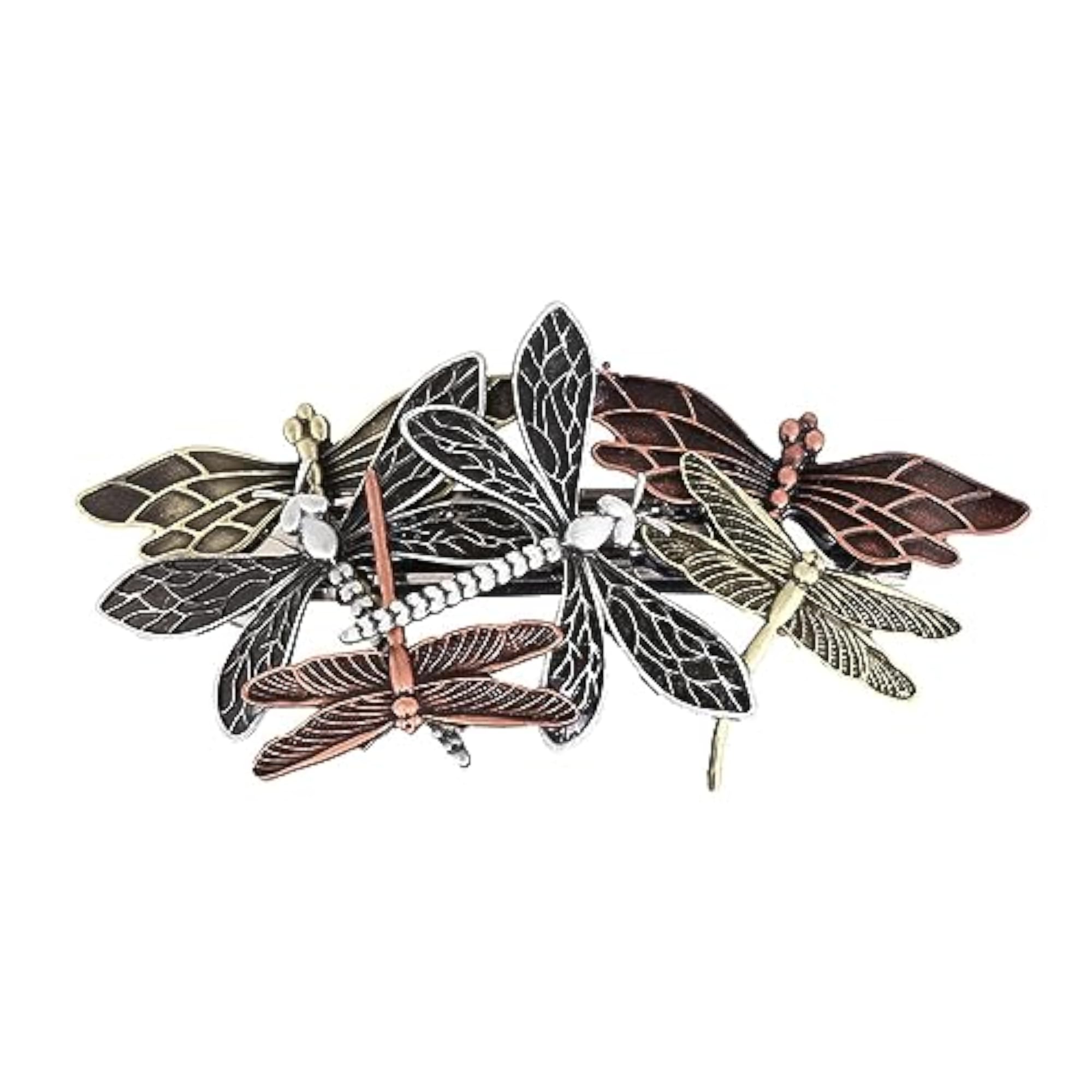 Spring Clip Alloy Decor Hair Barrettes, Dragonfly