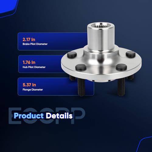 Image of ECCPP 2-Piece NT510110 Wheel Hub Bearing for Ford C-Max 2013-2018 | 5 lugs Pre-Greased Sealed