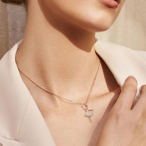 Ballerina Ballet Necklace for Girls Teens Women - Sterling Silver Hypoallergenic Adjustable Ballet Pendant Charm Necklace Dance Recital Gifts for Dancer Daughter Granddaughter Niece for Birthday2