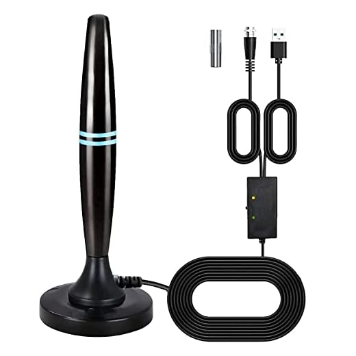 TV Antenna for Smart TV Amplified HDTV Indoor Digital Antenna Long Range TV Antenna Support 4K 1080p All Television Outdoor Smart TV Antenna 1