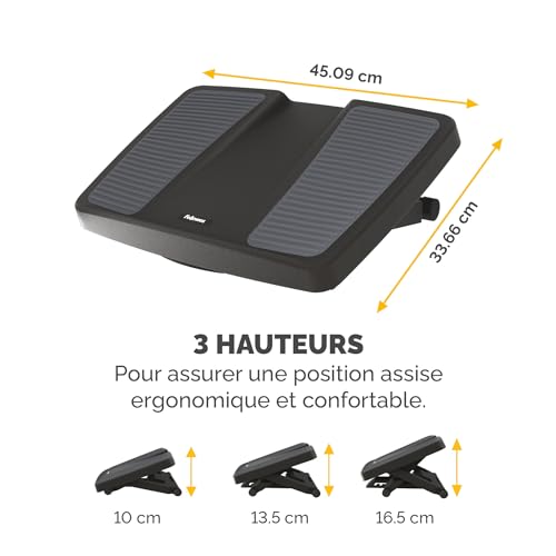 Fellowes 8067001 repose-pieds réglable et plateforme inclinable