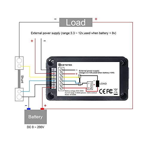 DC Voltmeter Ampèremeter Energiemeter Batterij Monitor Display LCD Digitale Multimeter voor Auto Solar DC 0-200V 300A… - Image 5