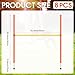 Hollowfly 8 Set Dog Agility Jump Adjustable Dog Agility Hurdle Training Equipment Portable Jumper Hurdle Park Indoor Outdoor Exercise Tool 3.44ft High/ 2.95ft Wide(Orange and Yellow)