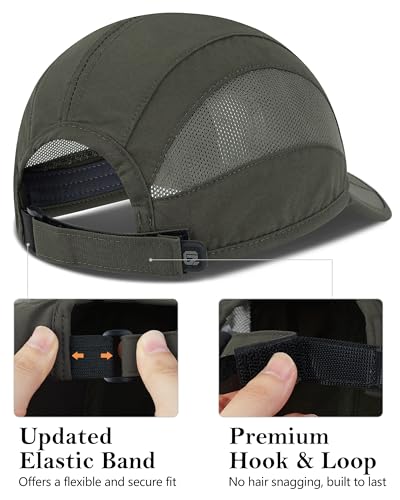 Image of GADIEMKENSD Quick Dry Run Hat Cooling Breathable Mesh