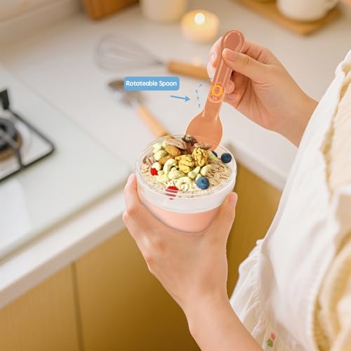 62% Off 4-Pack Reusable Yogurt Cups with Lids & Spoon - Image 4