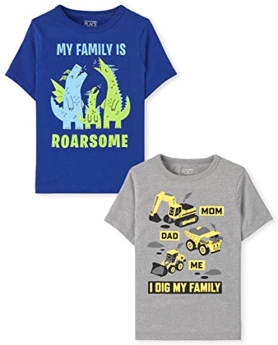 Image of Baby Boys and Toddler Boys Short Sleeve Graphic T- Shirt 2-pack