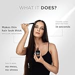 Thick Fiber Root Touch Up Powder, Medium Brown - Water & Sweat Resistant Hair Loss Concealer Set with Brush for Thin Hairlines and Gray Root Coverage - Image 2