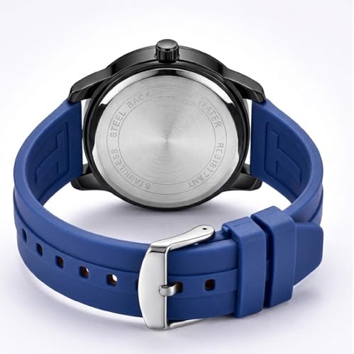 Image of CERO Men's Quartz Watch | Prime Collection Dual Dial | Silicone Strap | Analogue | Sporty Style