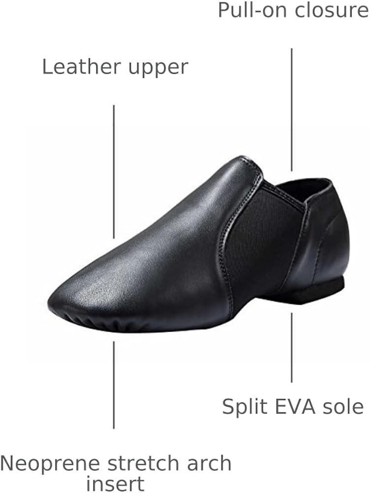 hbi danst ダンスト Amazon.com | Dynadans Leather Upper Slip-on Jazz Shoe for