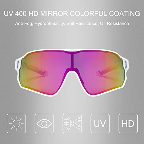 ROCKBROS Polarized Sunglasses Sport Sunglasses UV 400 Protection TR90 Frame Riding Ski Goggles Eyewear for Outdoor Sports Cycling Running Climbing Fishing Driving Snowboarding - Image 2