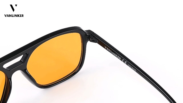 VANLINKER Retro Vintage 70s Square Aviator sunglasses for women