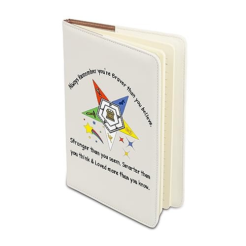 BAUNA Eastern Star Notebook Study Guide Inspired Sorority Gift Always Remember You're Braver (Eastern Star Notebook)