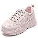 Mode All-Match Lässige atmungsaktive Mesh-Low-Top-Sneaker rutschfeste Schnürung mit weichem Bodenkissen Chunky Sneakers Runde Zehen Outdoor-Sportschuhe