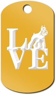 Love Schnauzer Engraved Keychain/GI Tag Mister Petlife Park v2 Gold