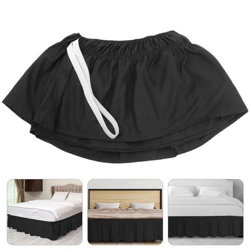 Falda de Cama Ajustable Elástico 200x200 Desmontable y Resistente 4